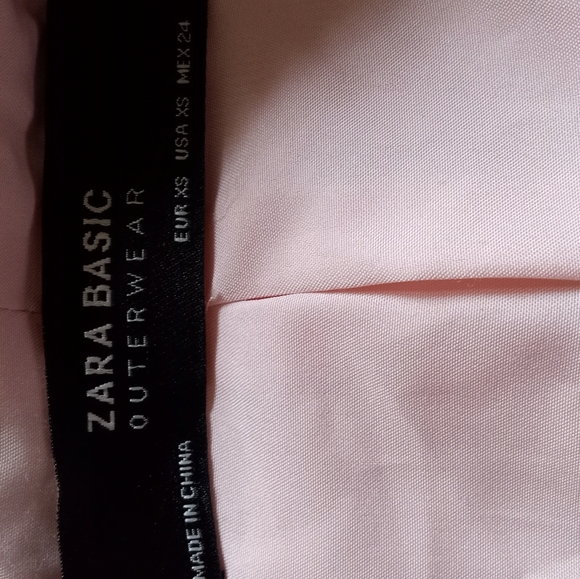 Zara Faux Fur Floral Jacket In Size XS, NWOT - Picture 7 of 7